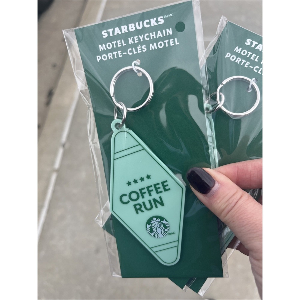 Starbucks 2026 Road Trip COFFEE RUN Motel Keychain